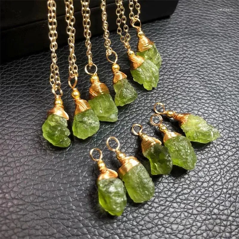 14K Yellow Gold Peridot Necklace 8mm – KyleChanDesign