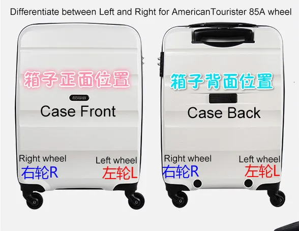 Roue universelle American Tourister pour bagages, roues de
