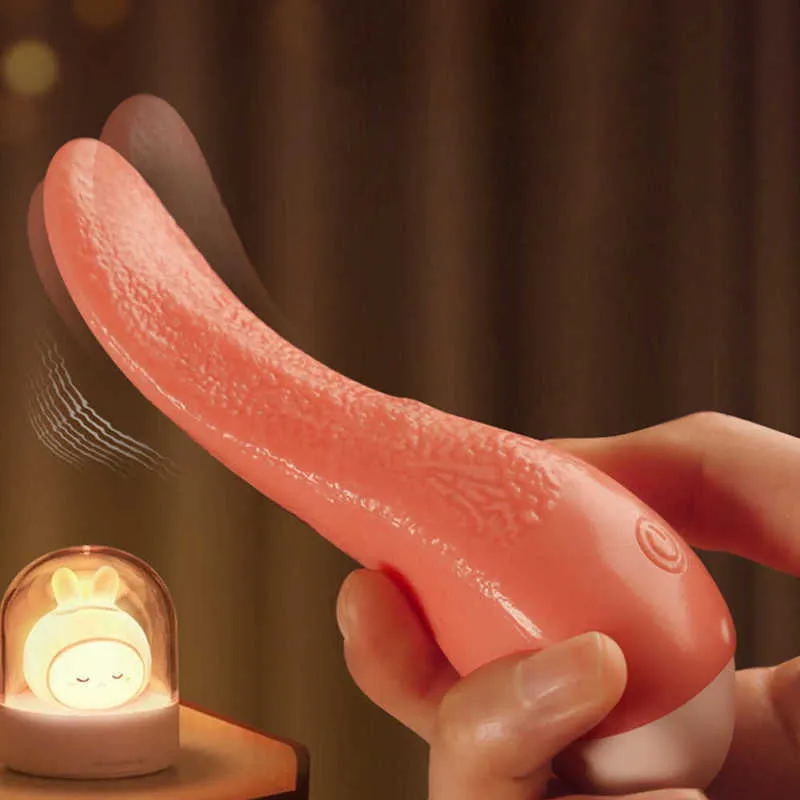 Tunga slickande vibratorer för kvinnor onanatorer klitoris vagina anal nippel slickar massage par vuxna erotiska maskiner