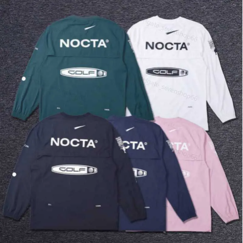2023 Erkek Hoodies Us Versiyon Nocta Golf Co Markalı Draw Nefes Beklenebilir Hızlı Kurutma Sporları T-Shirt Uzun Kollu Yuvarlak Boyun Yaz 99