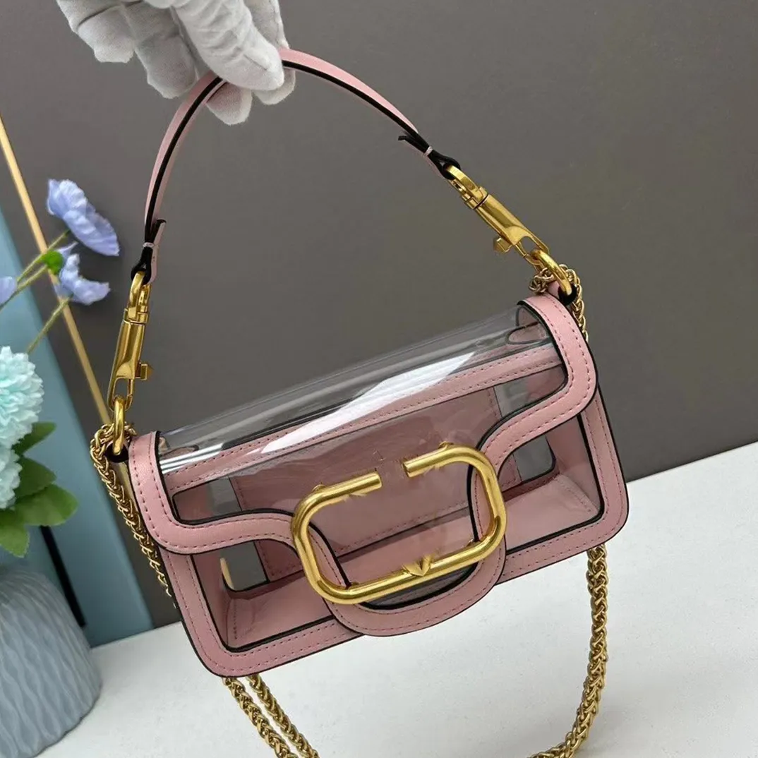 sac fourre-tout transparent mini Crossbody Bags Femmes Qualité Designer sac à main Clamshell chaîne diagonale sac à bandoulière Sac à dos Messenger Bag Boucle magnétique en cuir