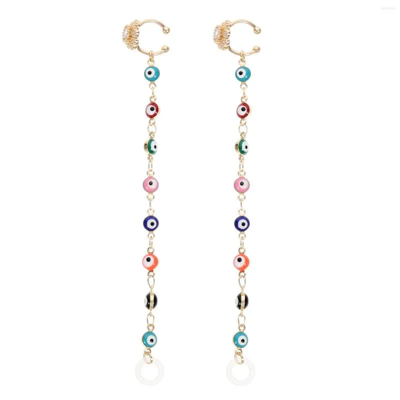 Boucles d'oreilles Backs 1 paire de clips d'oreille anti-perte pour chaîne d'écouteurs en cuivre