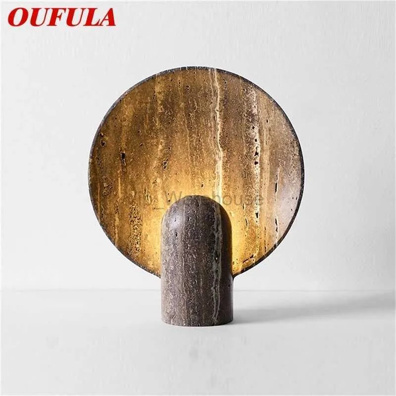 OUFULA Nordic Resin Table Light Modern LED Design Criativo Simples Candeeiro de Mesa para Casa Sala de Estar Quarto Decorativo HKD230807