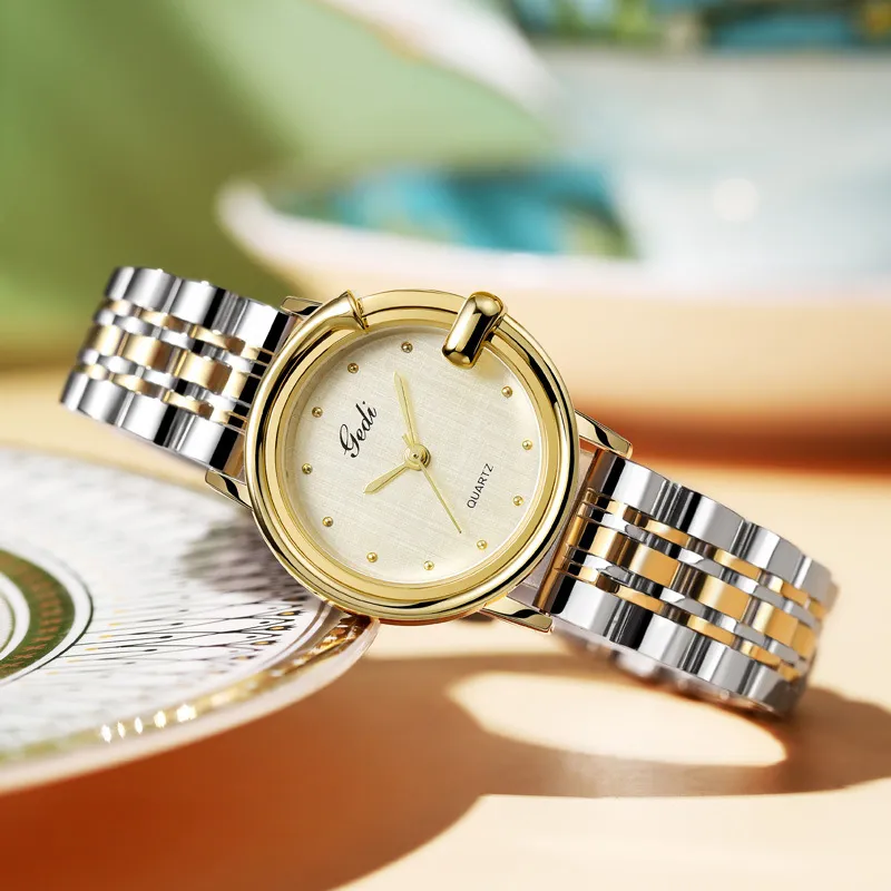 Женские часы, высококачественные дизайнерские роскошные деловые водонепроницаемые часы с кварцевым аккумулятором 27 мм