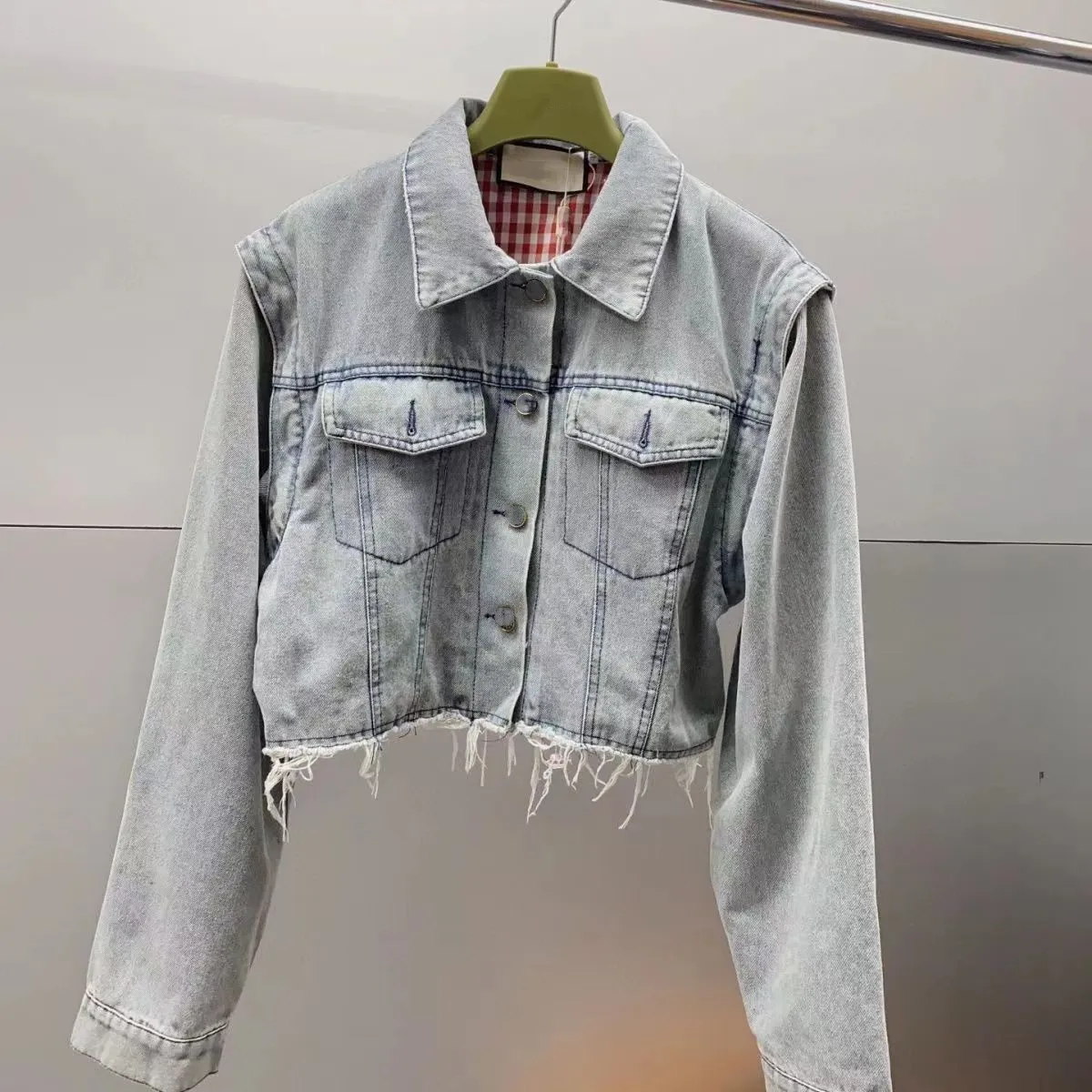 Designer herr- och kvinnors ytterkläder mode denim ytterkläder begränsad utgåva broderi zipper stil mode stjärna lös look smal high-end topp