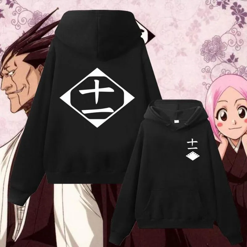 Erkek Hoodies Harajuku Anime Bleach Zaraki Kenpachi Cosplay Kusajishi Yaciru Sweatshirt Adam Kadın Sokak Giyim