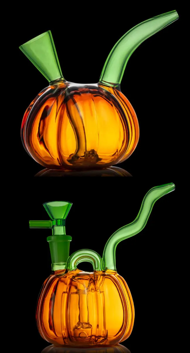 Vintage Halloween Christmas Glass BONG hookah water PIPES Original Glass Factory Made can put customer logo by DHL UPS CNE