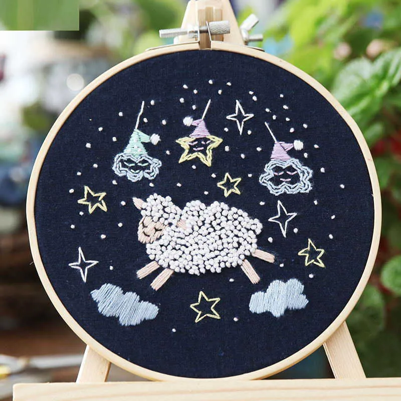 Chinese Style Products Goodnight Embroidery DIY Needlework Sleeping Unicon Swan Pattern Needlecraft Children's Room