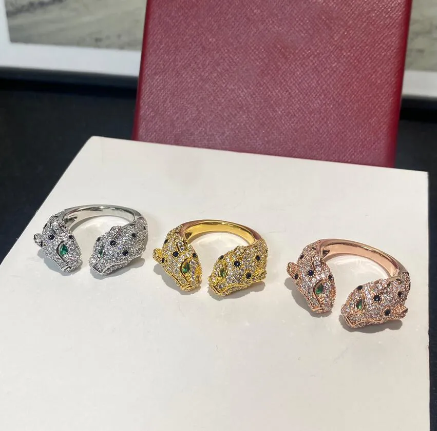 Liebhaber-Bandringe für Männer und Frauen, Designer-Paar-Schmuck, Accessoires, Kupfermaterial, Diamanten, lässig, modisch, Straße, klassisch, Gold, Silber, Rose, dreifarbiger Öffnungsring