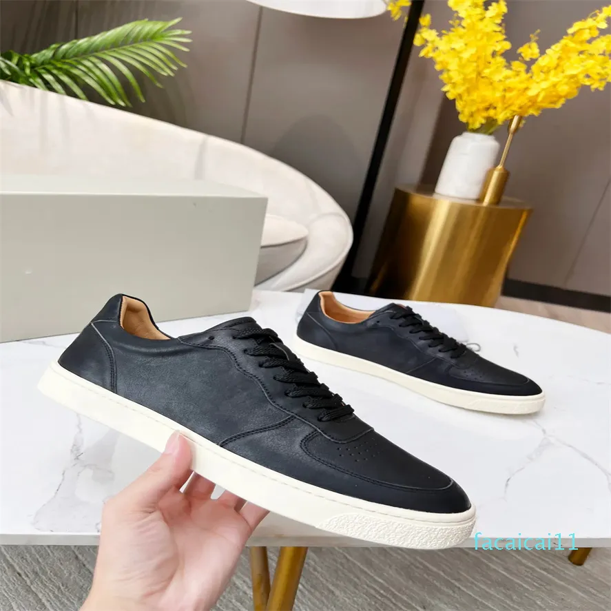 Washed suede sneakers with natural rubber sole Men Women Casual Shoes Leather Velvety tail sneaker Lace Up Fashion Training Shoe