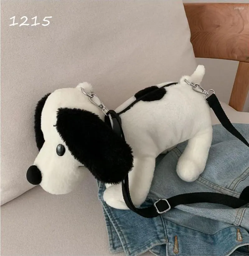 Avondtassen Cartoon Pluche Hond Vorm Handtas Portemonnee Schoudertas Meisjes Crossbody Vrouwen Meisje Gift