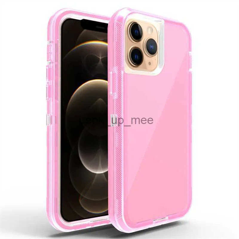 Transparent Mobile Phone Case for iphone 13 Soft TPU Hard PC Back Cover HKD230807
