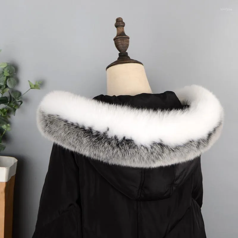 Écharpes véritable naturel véritable fourrure écharpe chaud femmes manteau chapeau garniture col droit hiver mode luxe grande taille châle