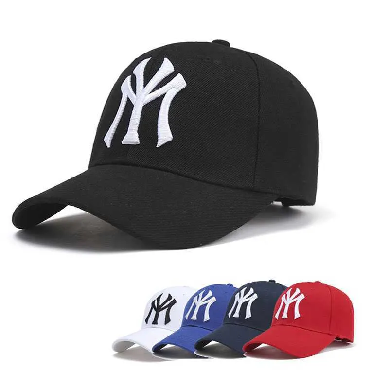 Nouvelle mode casquette de Baseball grande lettre MY brodé Snapback casquettes de sport hommes femmes réglable chapeau de soleil marée Hip Hop papa chapeaux DP031