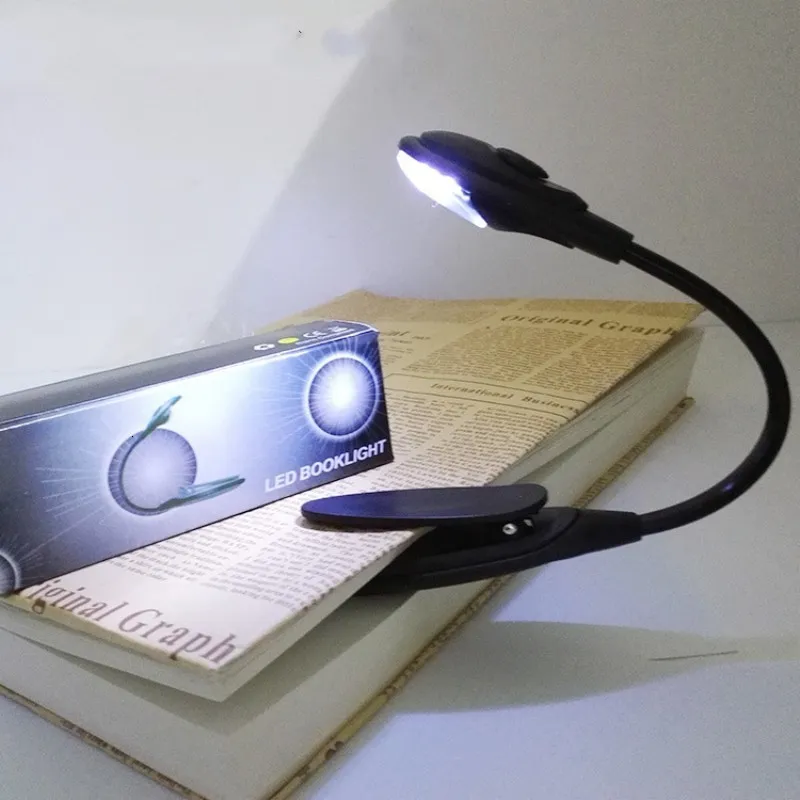 1 paquet de nouveau mini clip portable petite lampe de table portable petit  clip de livre