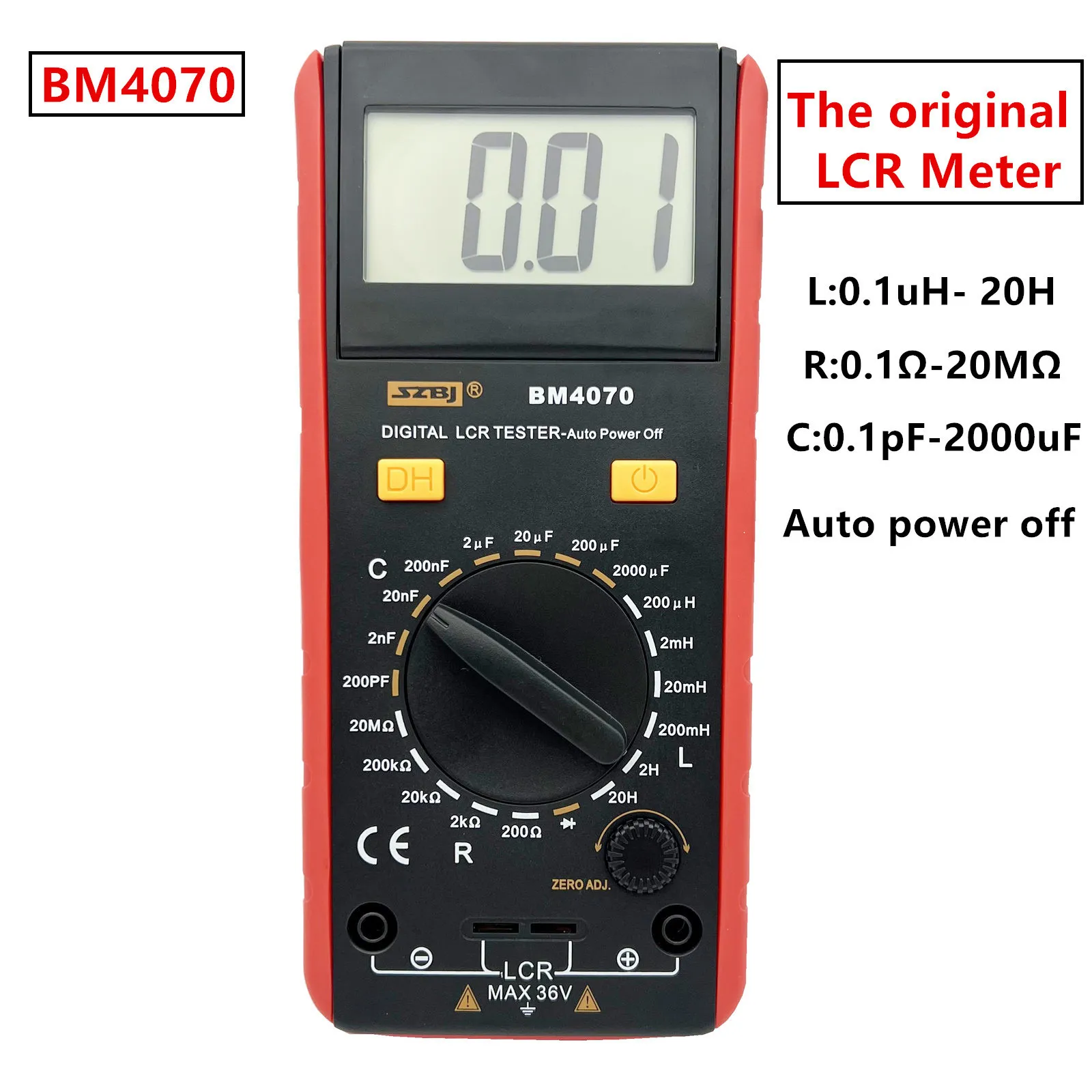 Multímetros BM4070 Medidor LCR LCR Multímetro Tester Medidor de resistência de capacitância de indutância digital com display LCD OverRange 230804