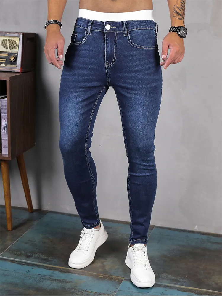 Erkekler Kot Sokak K yafeti Moda Siyah Y rt lm Skinny Jeans Erkekler Ince Hip Hop Kot Pantolonlar Bahar Gundelik Kot Pantolon Jogging Jean Homme 230804 Yi TL837.87 DHgate