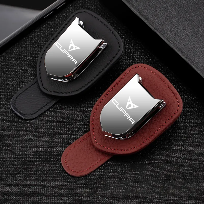 Sunglasses Cases car glasses case sunglass holder car visor sunglasses holder clip For cupra formentor Cupra Leon accessories eyeglass box 230807