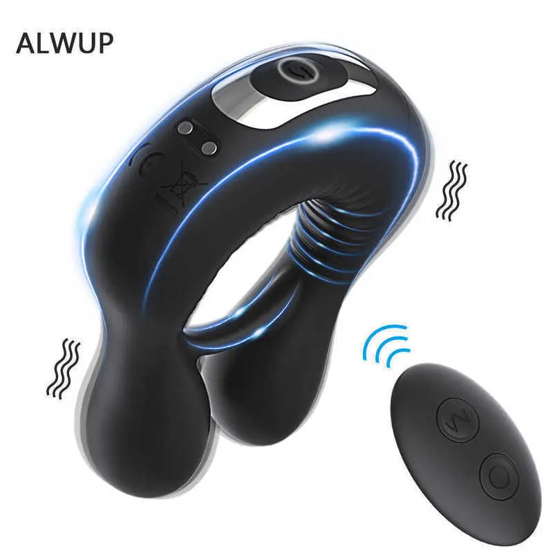 Massager Wireless Remote Control Vibrazione Anello di gallo Anello di Eiaculazione Eiaculazione Penis Uomini SECCHIO PER APPOSTAZIONE MERCI INDIUTTO 18