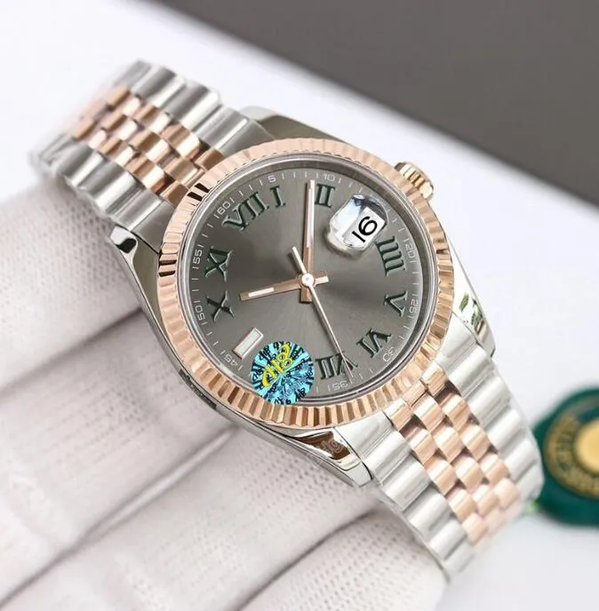 Högkvalitativ herrklocka Designer Watches DateJusts 41mm Automatisk manlig Orologio Di Lusso Classic Wristwatche-05