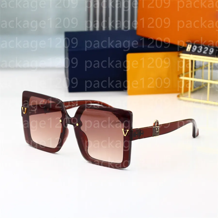 9329 Großhandel Designer-Sonnenbrillen Original-Brillen Outdoor-Sonnenbrillen PC-Rahmen Modeklassiker Lady Mi Ely Geldbörse Louiselies Vittonlies 1OL3