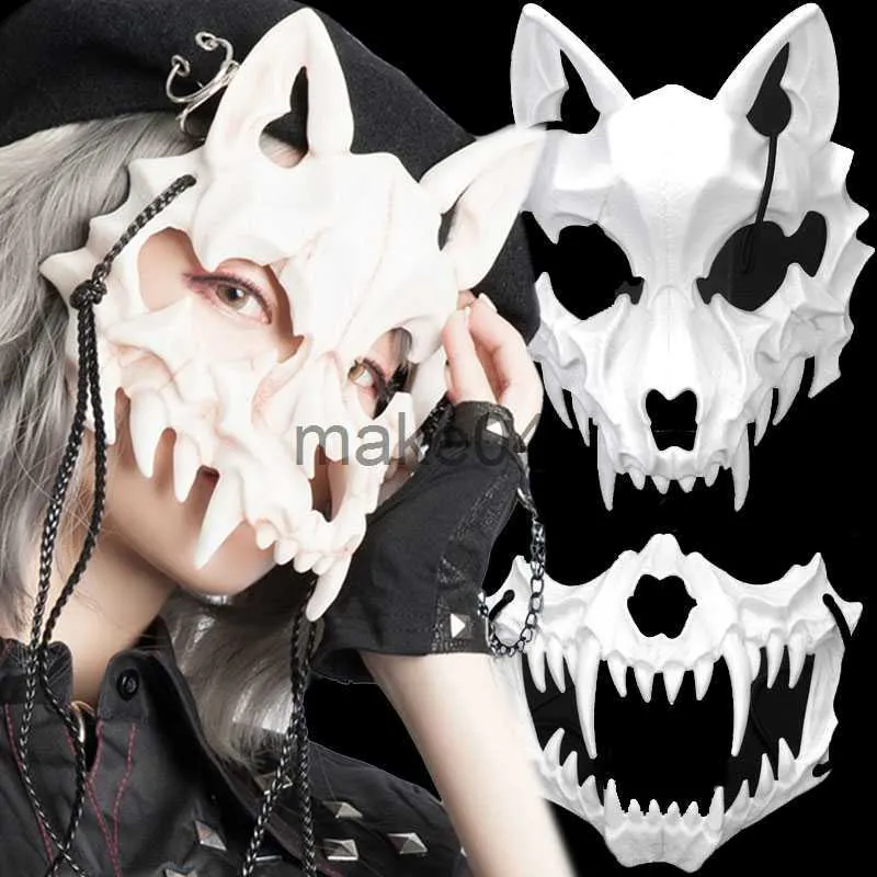 Masque De Crâne Halloween Avec Mâchoire Mobile – Latex Réaliste, Ajustable | Pour Cosplay, Fête, Carnaval - 8