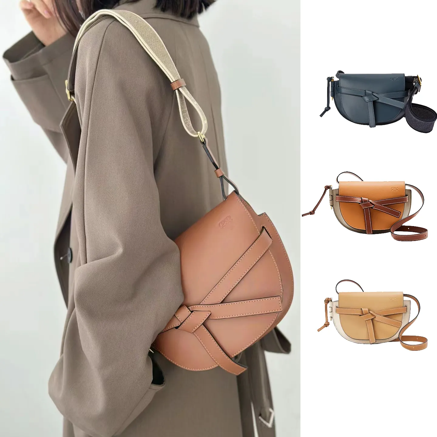 Gate Dual puzzle saddle Luxury Designer bags Womens Cross Body mens Clutch fashion Wallet Leather Shoulder Bags straps 2 sizes Top quality satchel lady small hand bag