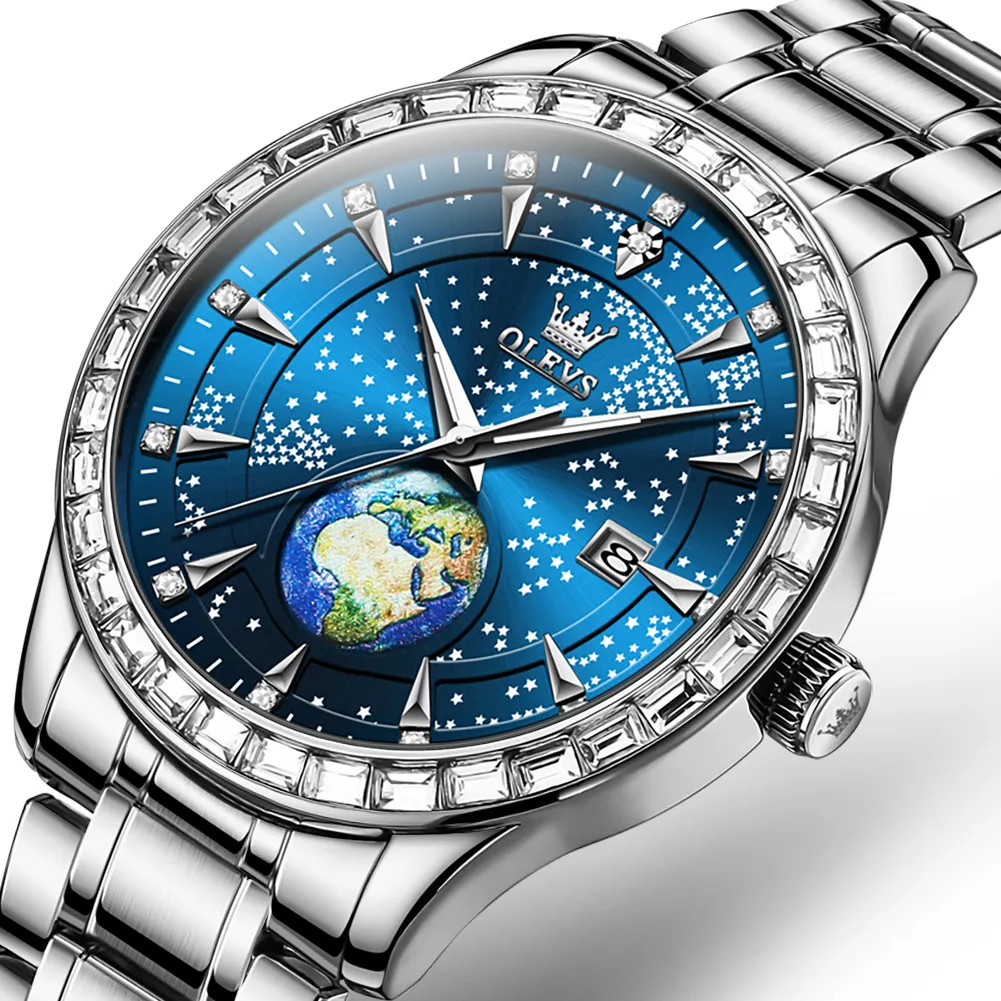 Designer Watch Women AAA Jakość męska pełna diamentowa zegarek bioceramiczny 41 mm kwarcowy ruch zegarek Luminous Sapphire Wodoodporny zbiornik Montre Ladies z pudełkiem 9967
