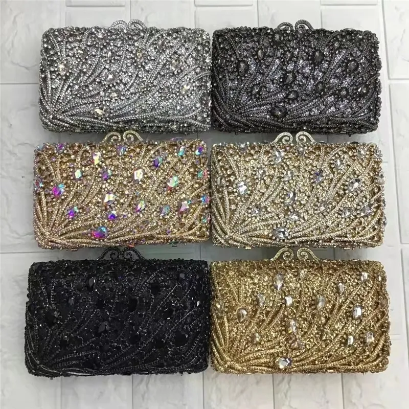 Bolsos de noche, bolso de cristal verde, bolso de mano de lujo con diamantes para mujer, bolso de fiesta para mujer, cena, Pochette para mujer, fiesta, banquete 230804