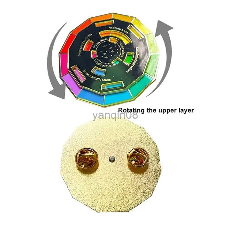 Enamel Spinning Wheel Pin Set Perfect Christmas Gift With Colorful Mixed Guide Pins HKD230807