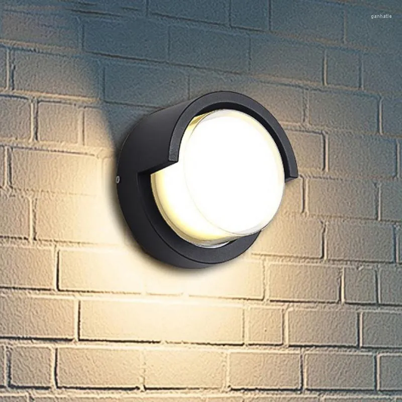 Lampada da parete a LED da esterno per esterni da balcone Semplicità Moderna Porta frontale impermeabile