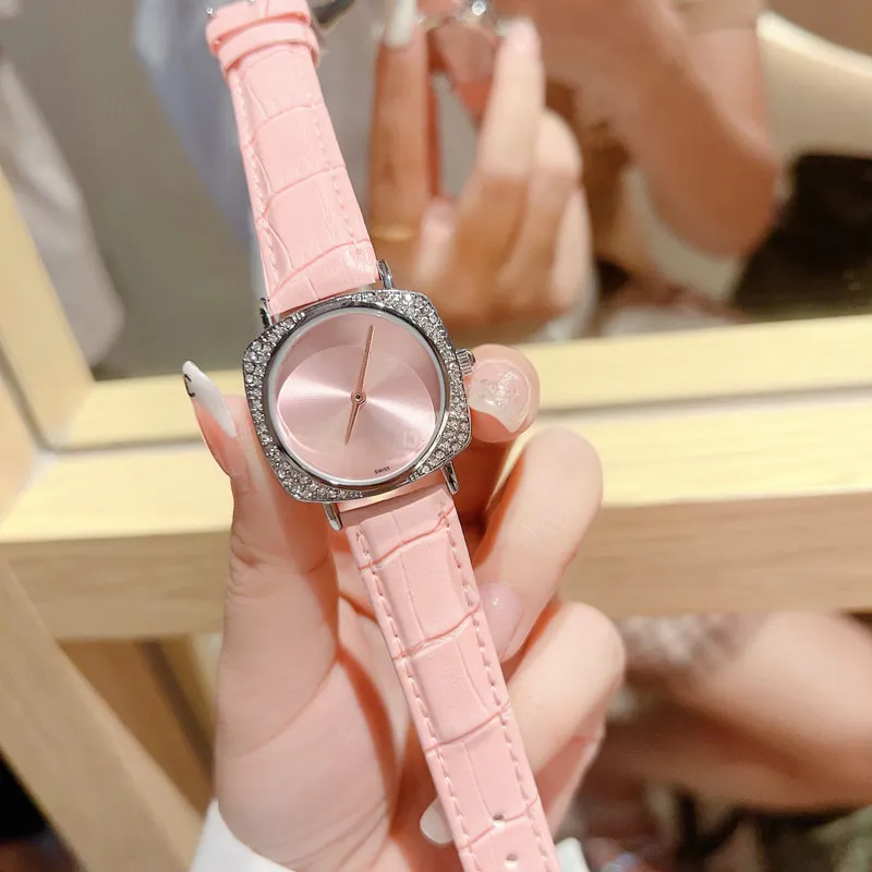 fashion luxury women watches Top brand Designer diamond 32mm Dial leather strap lady watch wristwatches for women New year christmas Valentine's Mother's Day Gift