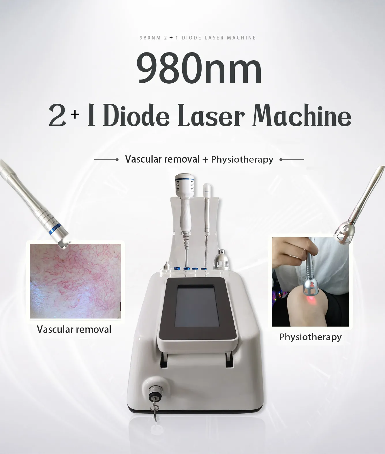 Andere Gesundheitsschönheitsartikel Gefäßentfernung 980-nm-Lasergerät 980-nm-Diodenlaser-Gefäßtherapiegerät