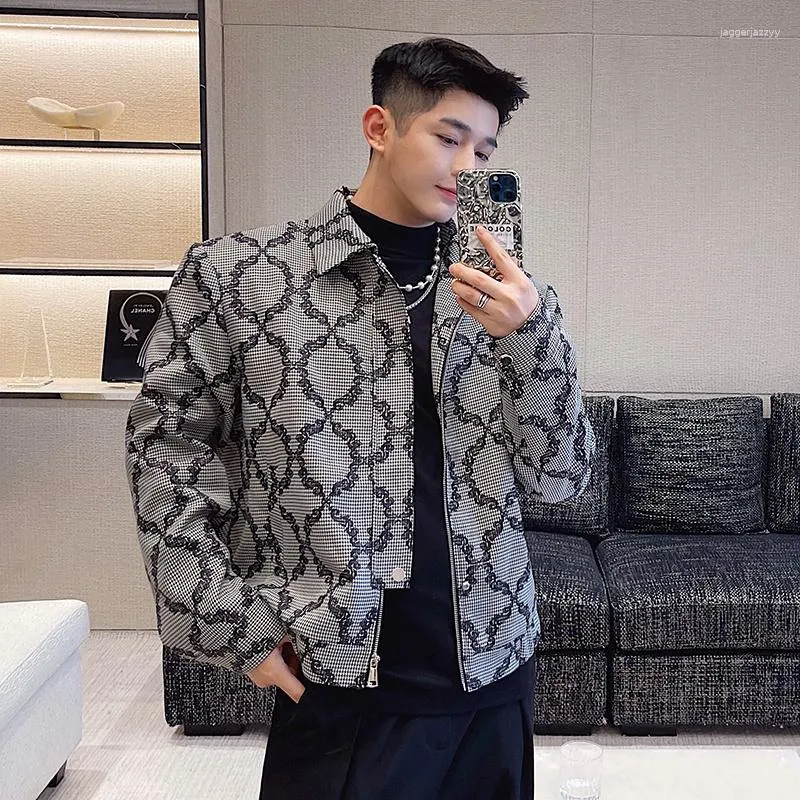 Grey Court Print Nice Jackets For Men Fashionable Short Style For Spring And Autumn Ideal For Hairdressers And Foreign Style Enthusiasts From Jaggerjazzyy 61.55 DHgate.Com