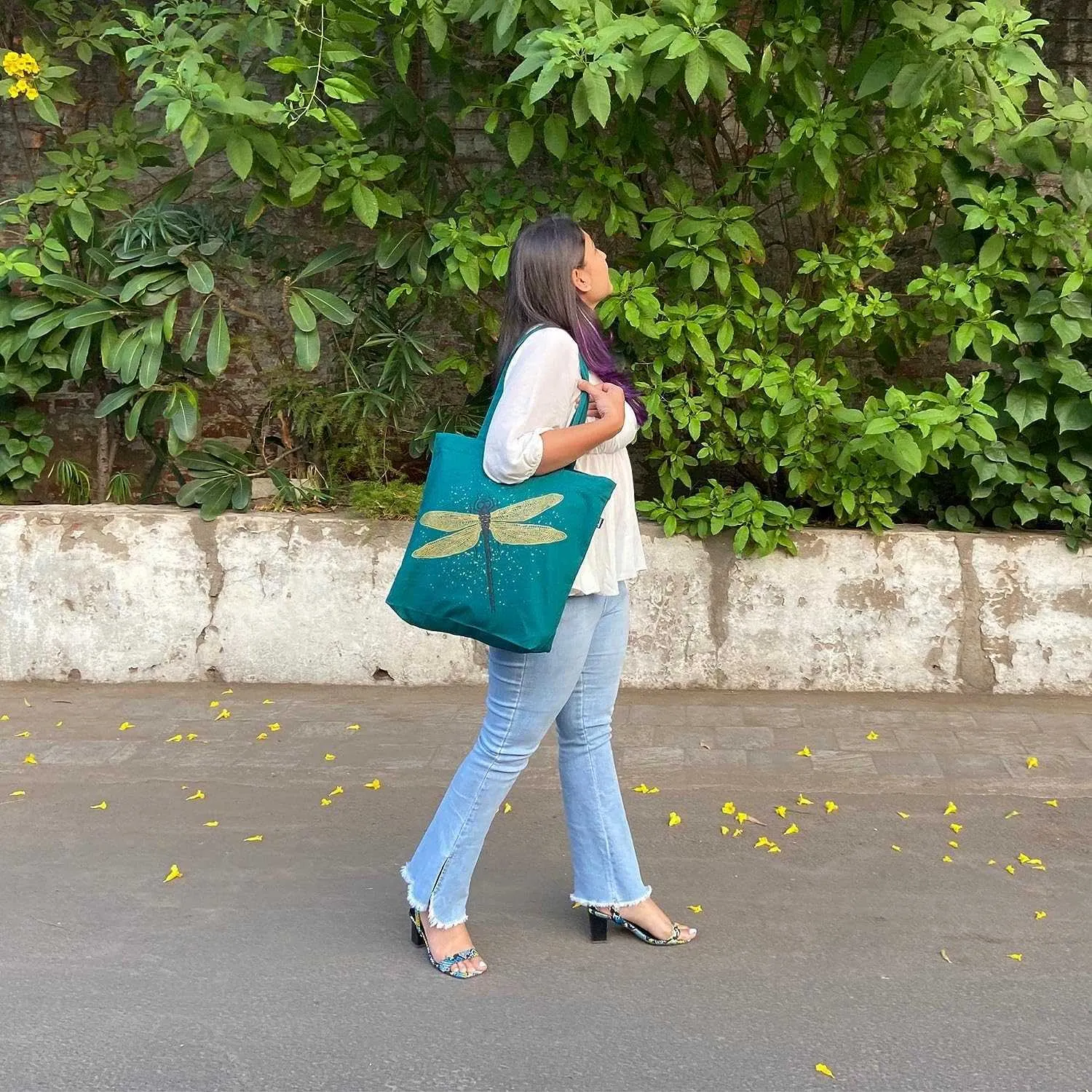 Flipkart.com | EcoRight Rhino Zipper Canvas Tote Bag for Women,  Eco-friendly Premium Handbags for Women Girls Shoulder Bag - Shoulder Bag