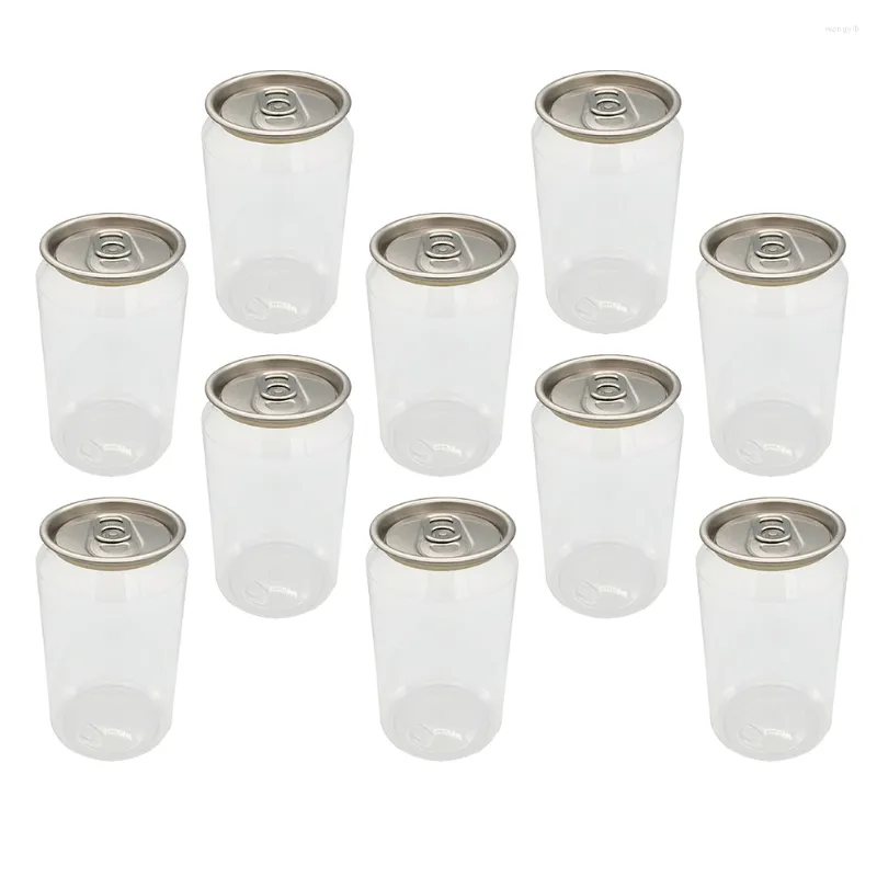 Set di stoviglie 10 pezzi Coperchio per tazza da tè al latte Bottiglie per la conservazione di dessert Elegante caffè L'animale domestico Vuoto Bevanda ad anello