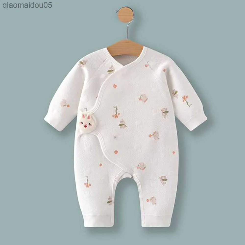 Nouveau Né Onesies Pour Bébé Fille À Manches Longues Chaud Automne