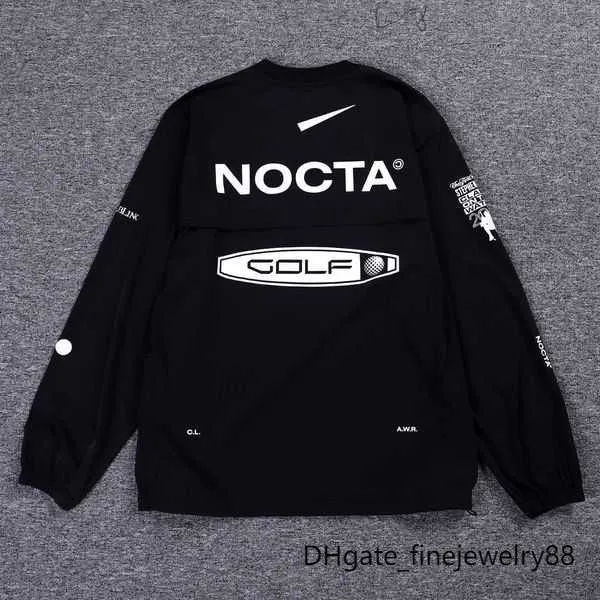 2023 Felpe con cappuccio da uomo versione USA nocta Golf co branded draw traspirante ad asciugatura rapida T-shirt sportiva per il tempo libero manica lunga girocollo estate 3a