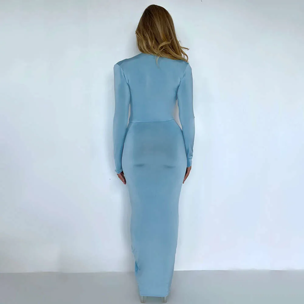Womens Sexy V-Neck Bodycon Dress, Autumn Fashion, Long Sleeved Irregular  Skirt from Dhgate Basic & Casual Dresses - price 36.57