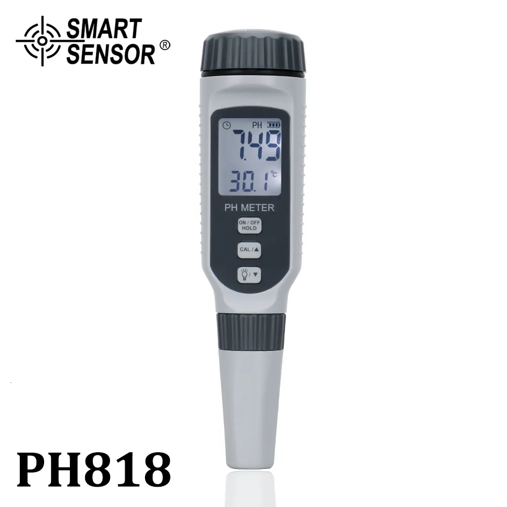 PH Meter Professionele Pen Type PH Meter Draagbare PH Waterkwaliteit Tester Acidometer voor Aquarium Zuurmeter water PH zuurgraadmeter PH818 230804