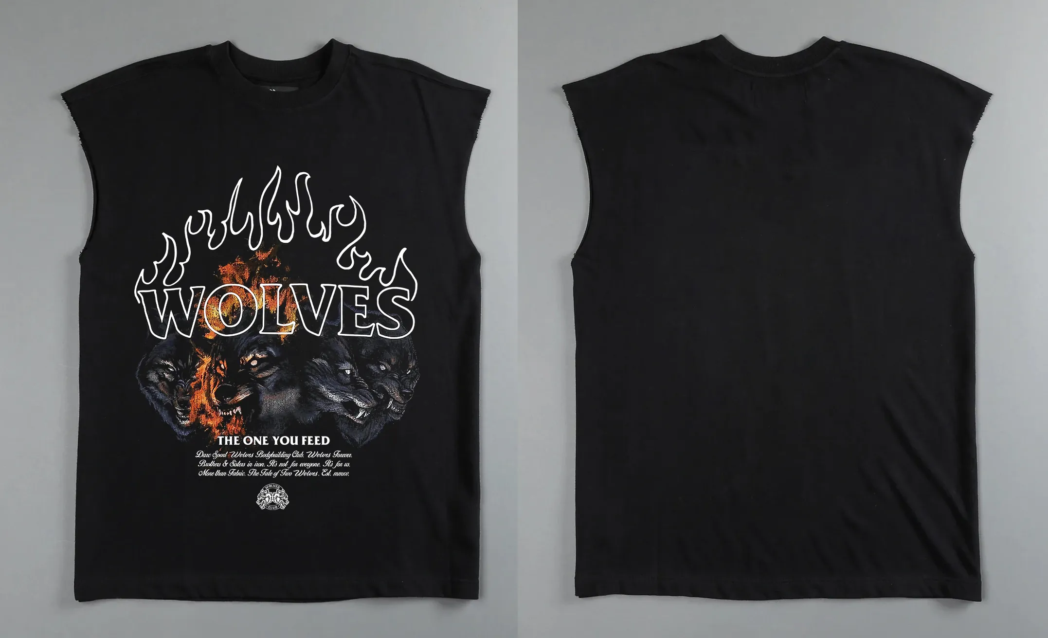 トップス WOLFMAN b.r.s. Black Vest x T Shirt Set WOLFMAN b.r.s. Black Vest x T Shirt Set トップス