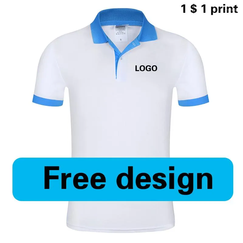 Polos pour hommes Polos d'été Chemises courtes Logo personnalisé Conception d'impression de broderie El Coffee And Milk Shop Waiter Supermarket Stores Tops