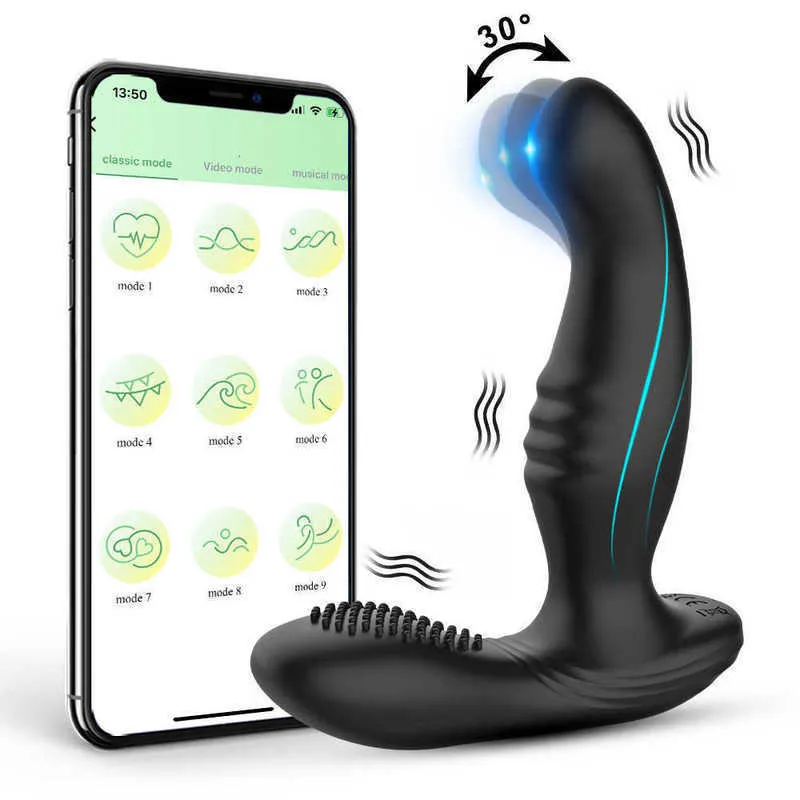 Prostata Massager Anal Vibrator Thump Tapping Plug med fjärrkontroll G Spot Dildo för män Kvinnliga par