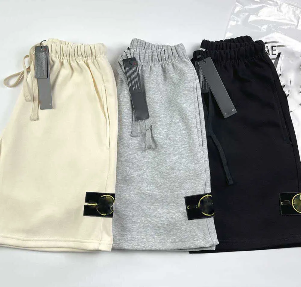 Mäns shorts 23SS Mens Designer Stones Island Shorts Kläder Apparel Str unisex kort bomullssport Fashion Street Style Tide Knä längd Storlek M 2xl Hög kvalitet 55