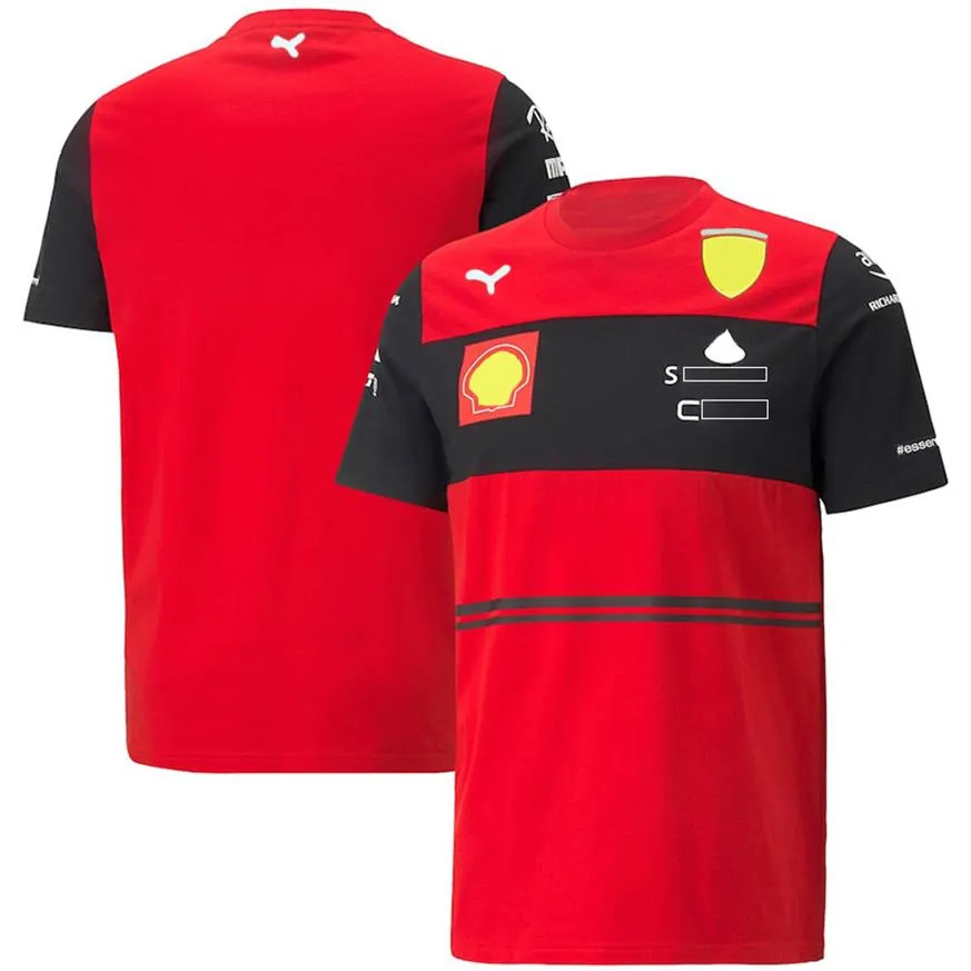 Nueva camiseta Frrari F1, ropa para fanáticos de la Fórmula 1, fanáticos de los deportes extremos, ropa transpirable f1, camiseta de manga corta de gran tamaño Custom291F