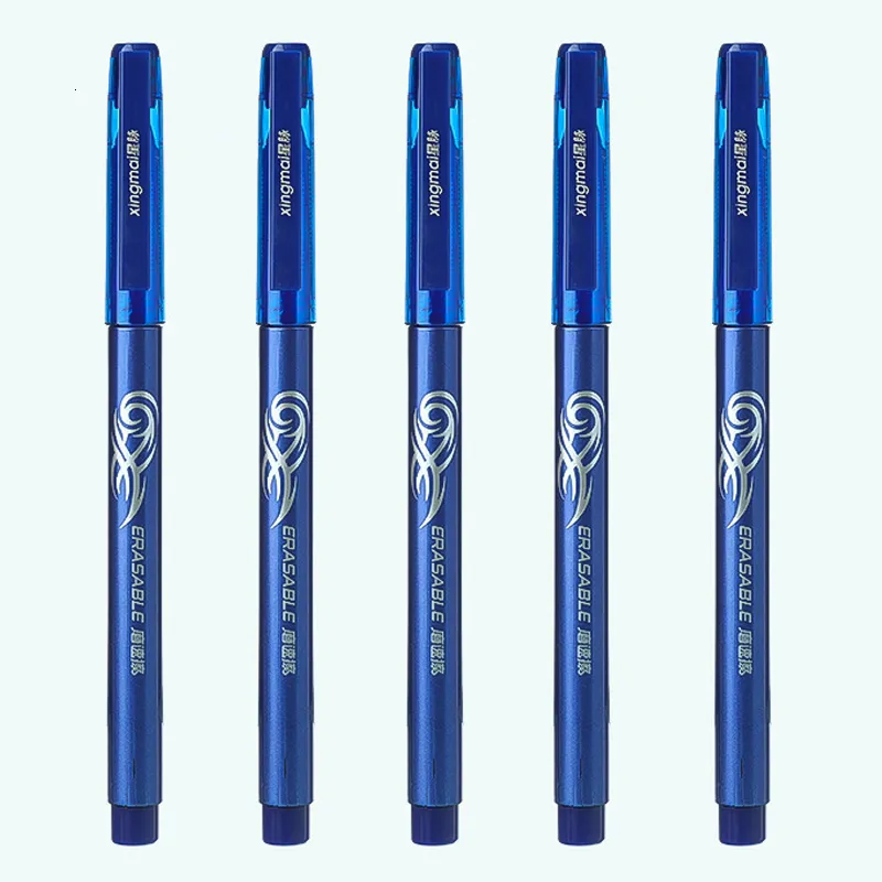 Гель -ручки стирают набор 05 мм из тонкой точки Blueblack Ballpoint Pen для написания канцелярских товаров офисной школы 230807