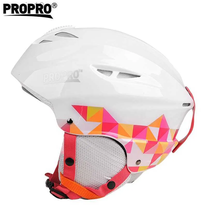 Casques de ski PROPRO casque de ski léger et confortable matériel boucle sport casque de protection chaud HKD230808