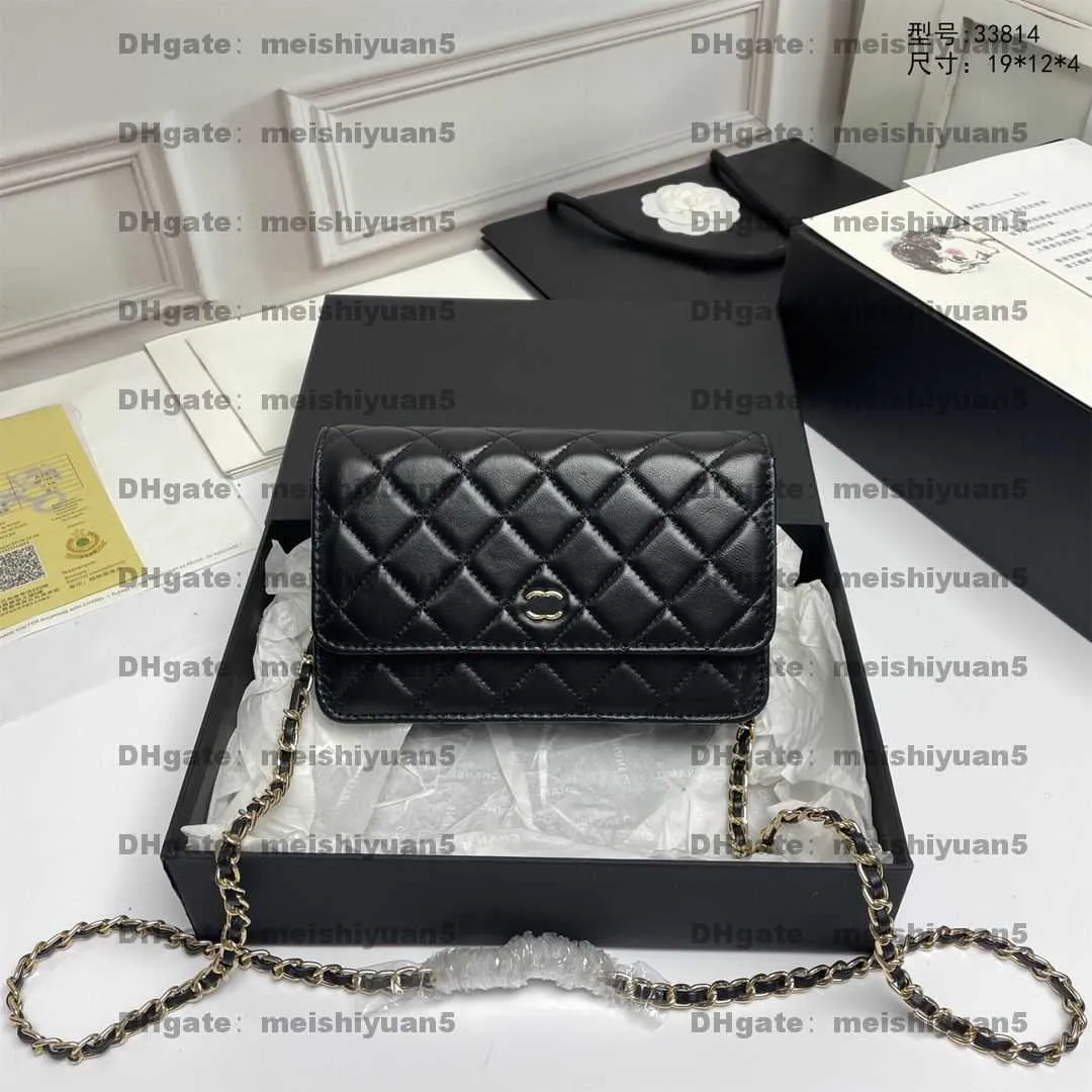 High quality Designer Bag Luxury Women Handbag Tote Classic Gold Silver Chain Mini Caviar Sheepskin Shoulder Bag Crossbody Bags Envelope Purse