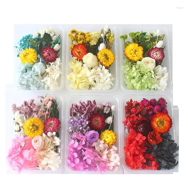 Decorative Flowers Home Decor Flores Secas Gypsophila For Soap Candle Making Decoration DIY Ornament Scrapbooking Mix Pressed Dried Style