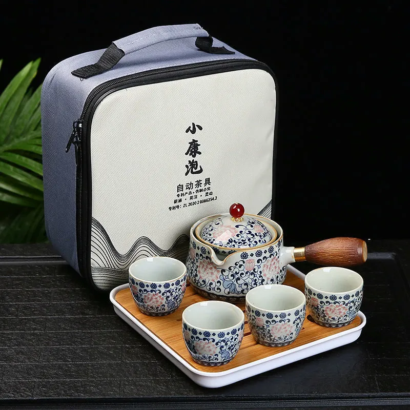 Tea Cups 19 Styles Chinese Kung Fu set Travel Ceramic Portable Teapot Maker Infuser Teacup Cup for 230808